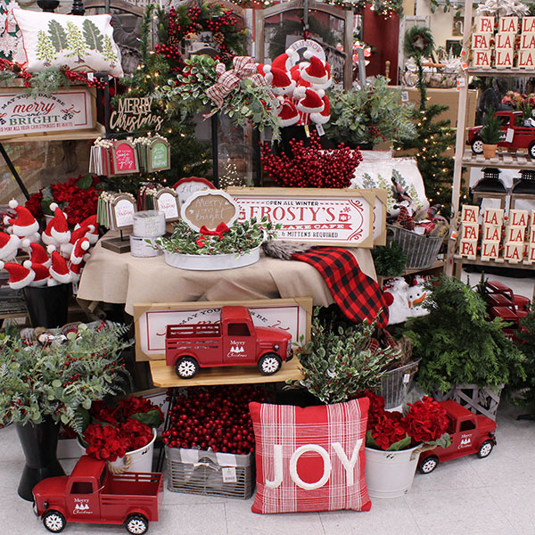 Christmas Red Truck Decoration - Ben Franklin Crafts and Frame Shop