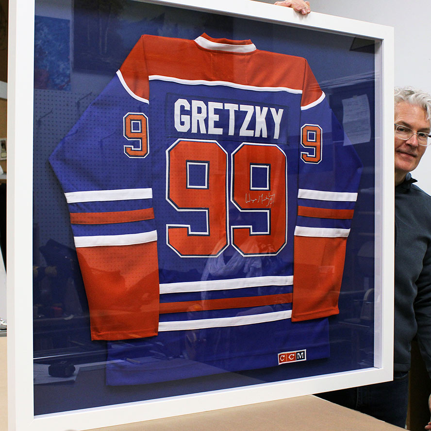 Custom Framed Gretzky Jersey