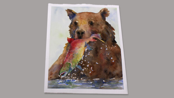 Watercolor Painting, Grizzly (class)