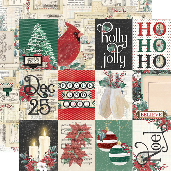 Simple Vintage Tis the Season paper by Simple Stories