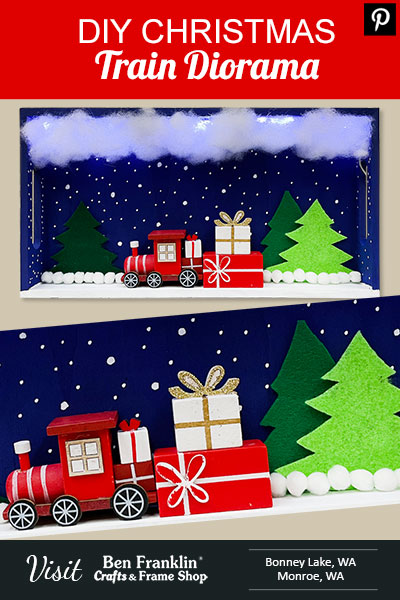 DIY Christmas Train Diorama PIN