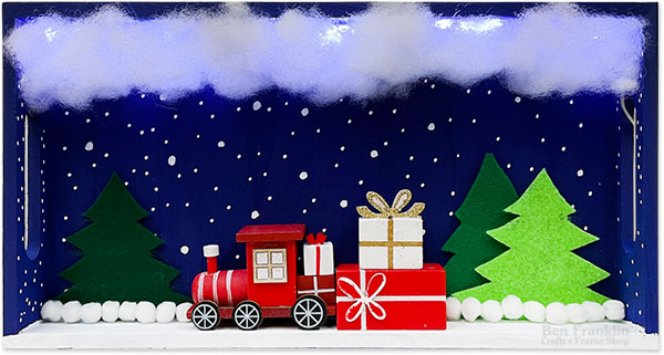 DIY Christmas Train Diorama