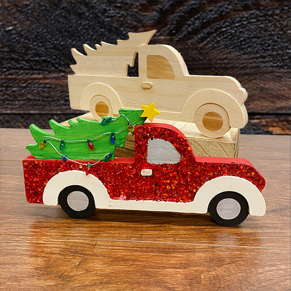 Red Truck Wood Craft