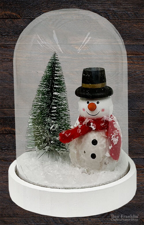 DIY Waterless Snow Globe: Snowman Scene - Ben Franklin Crafts and Frame Shop