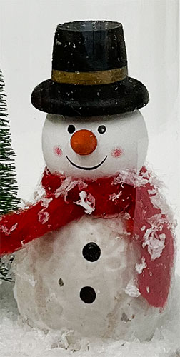 DIY Waterless Snow Globe: Snowman