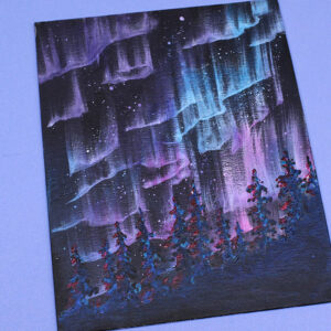 Acrylic Painting Class: Northern Lights