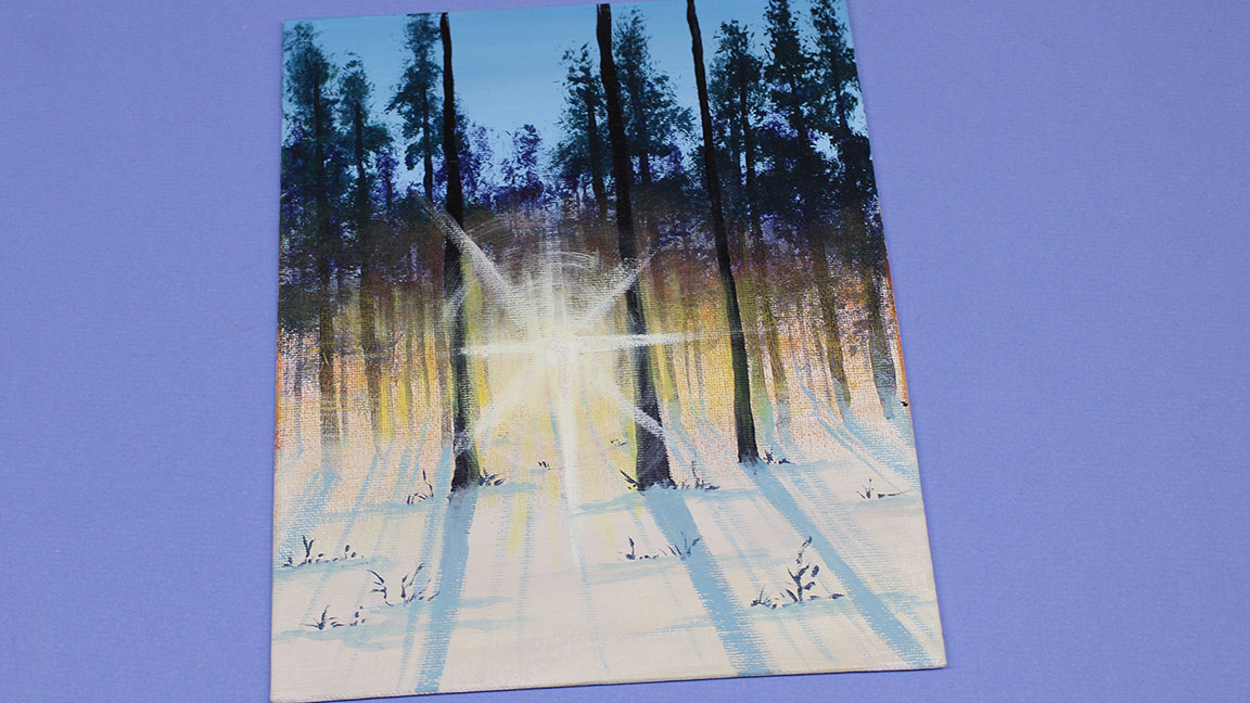 Acrylic Painting Class: Winter Morning