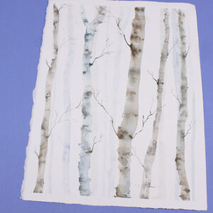 Watercolor Painting Class: Birch Trees