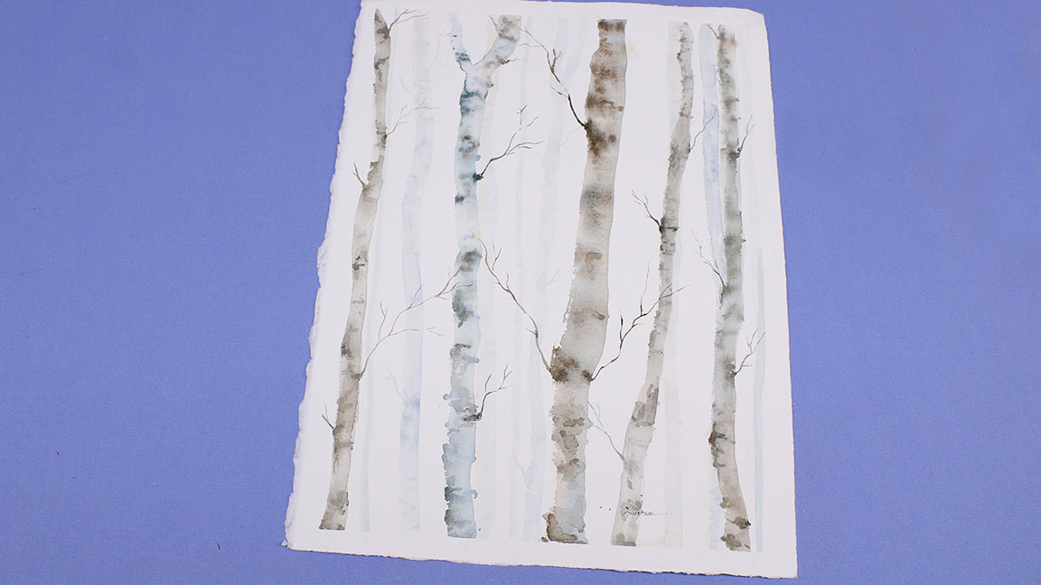 Watercolor Painting Class: Birch Trees