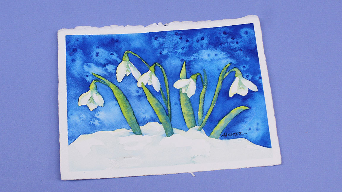 Watercolor Painting Class: Snow Drops