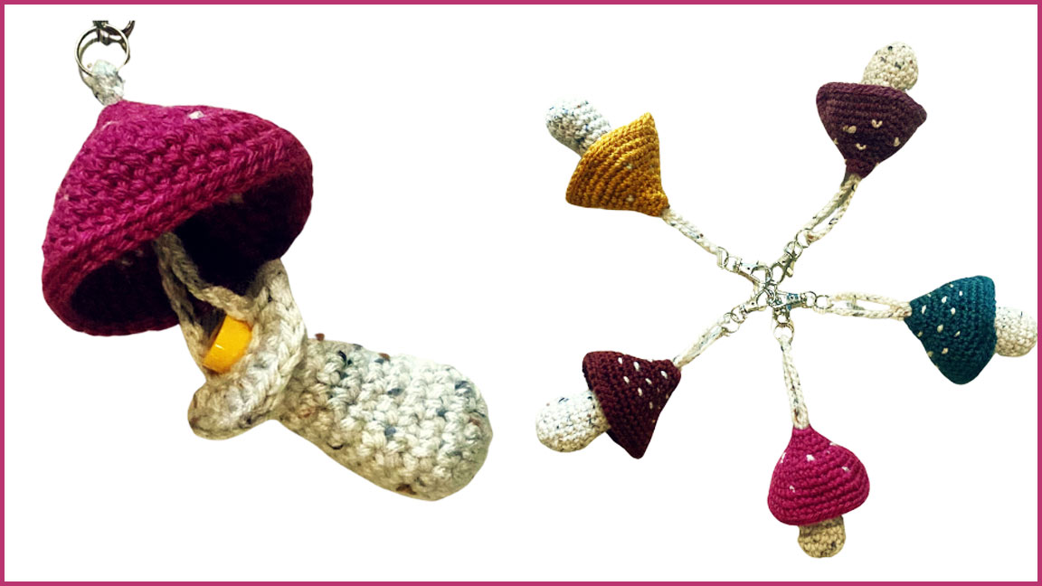 Crochet Mushroom Lip Balm Holder - Class
