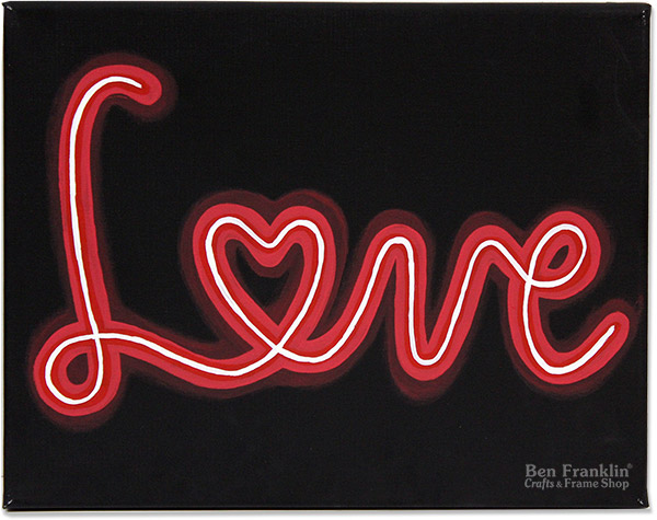 How to Paint a Faux Neon Sign