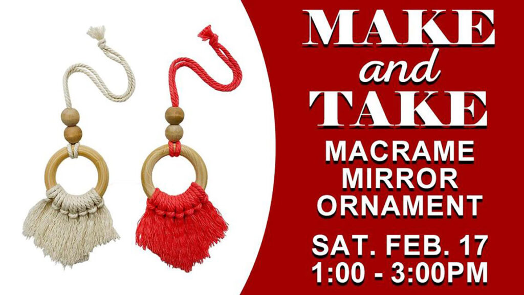 Make and Take: Macrame Mirror Ornament