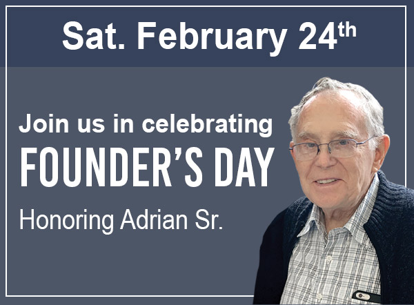 Founder's Day, Sat. Feb. 24, 2024
