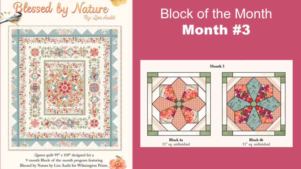 Block of the Month Class (Month #3) "Blessed by Nature"