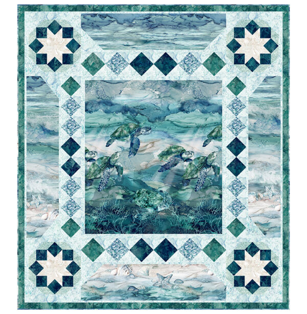 Sea Travelers Quilt Kit including SEA BREEZE fabric