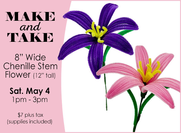 Make and Take Chenille Stems Flowers