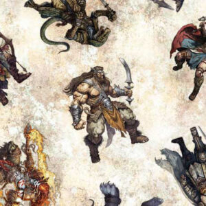 WIZARDS and WARRIORS fabric by Morris Creative Group for QT Fabrics