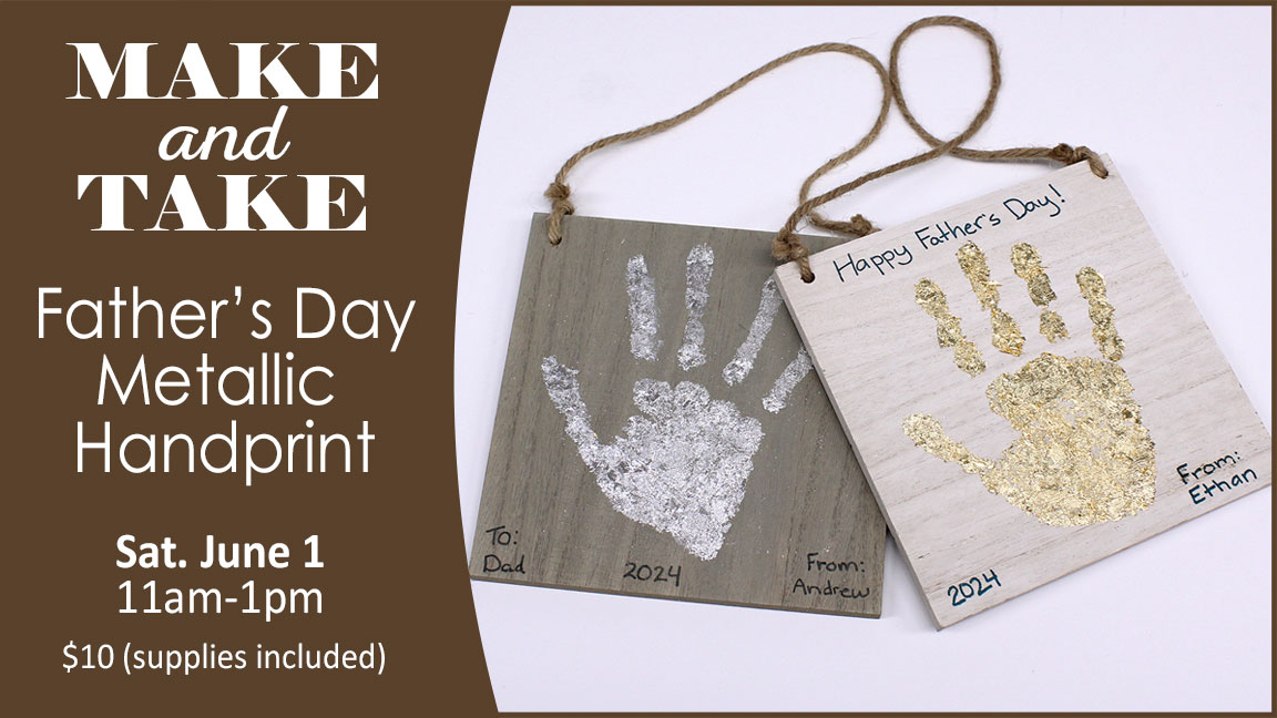 Make & Take: Father's Day Handprint Plaque