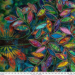 Paper Trees Fabric Panel by Sue Penn for Free Spirit Fabrics
