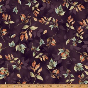 BLUE JAY SONG fabric by Hoffman Fabrics