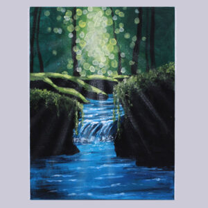 Acrylic Painting Class: Water Fall