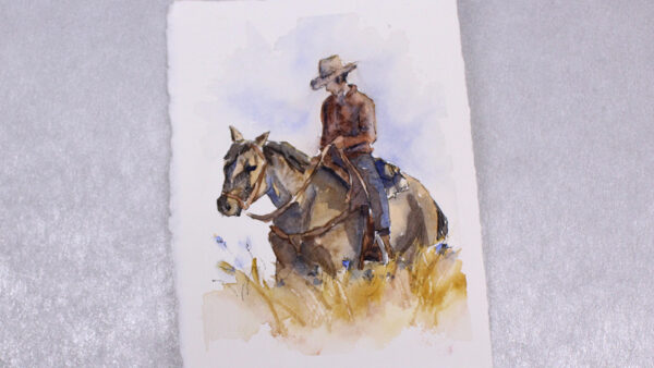 Watercolor Painting Class: Cowboy