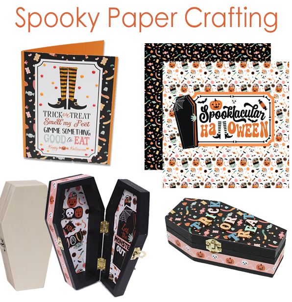 Craft Idea for Halloween: Decorated Wood Coffin