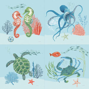 FREE AS THE OCEAN fabric panel by Lisa Audit for Riley Blake Designs