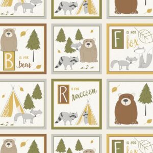 INTO THE WOODLANDS fabric panel by Deane Beesley for Wilmington Prints