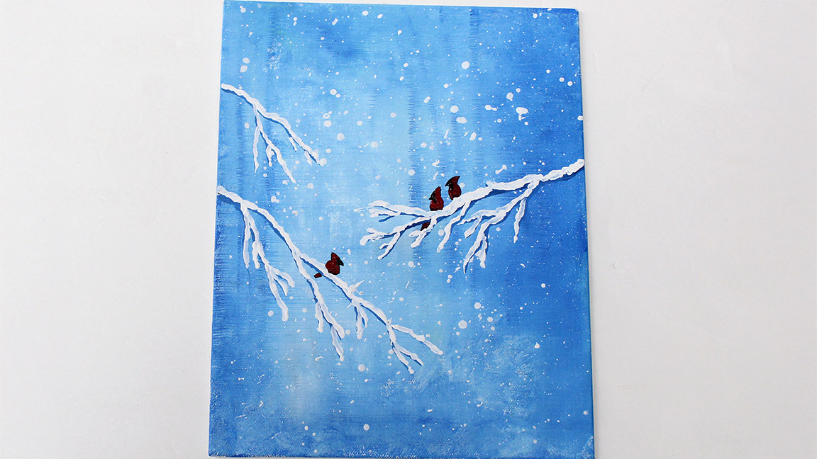 Class: Acrylic Painting Cardinals