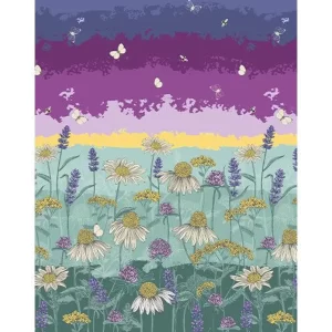 BEE HAVEN fabric panel by Rachel Rossi for Benartex