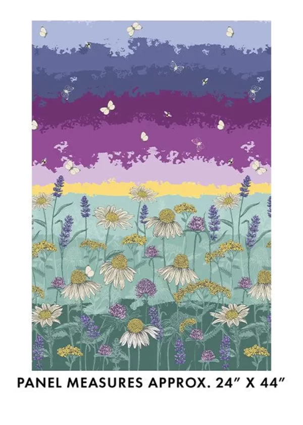 BEE HAVEN fabric panel by Rachel Rossi for Benartex