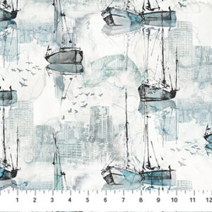 CITY HARBOR fabric by Deborah Edwards and Melanie Samra for Northcott Fabrics