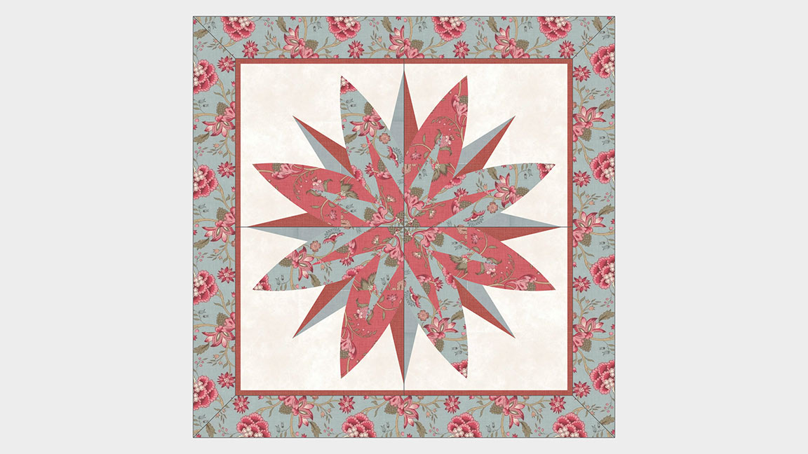Class: Lotus Flower Paper Piecing Quilt