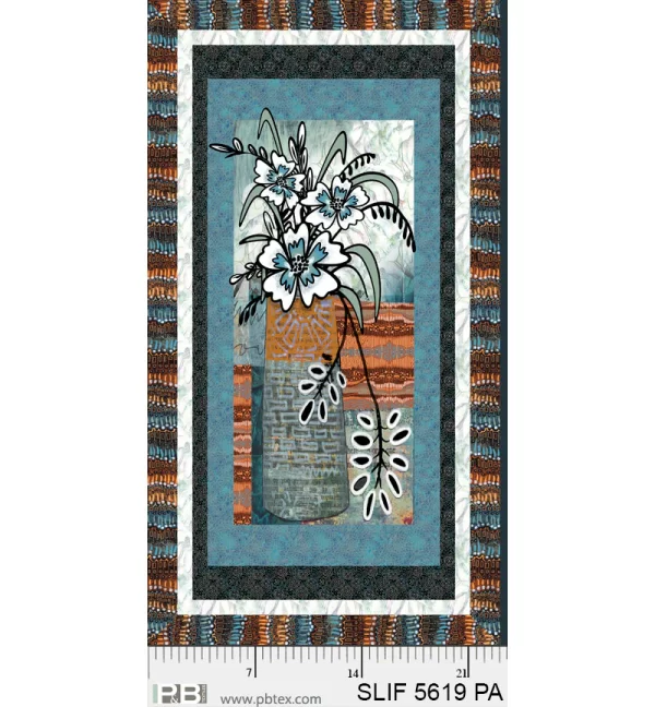 STILL LIFE fabric panel by Jamie Kalvestran for P&B Textiles