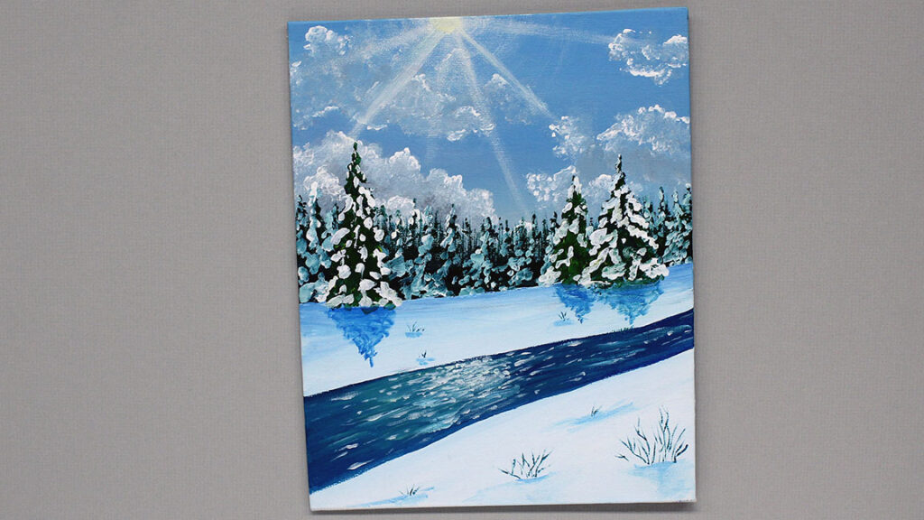 Acrylic Painting Class: Winter River