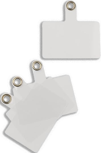 Clear Plastic Cell Phone Insert for Charm