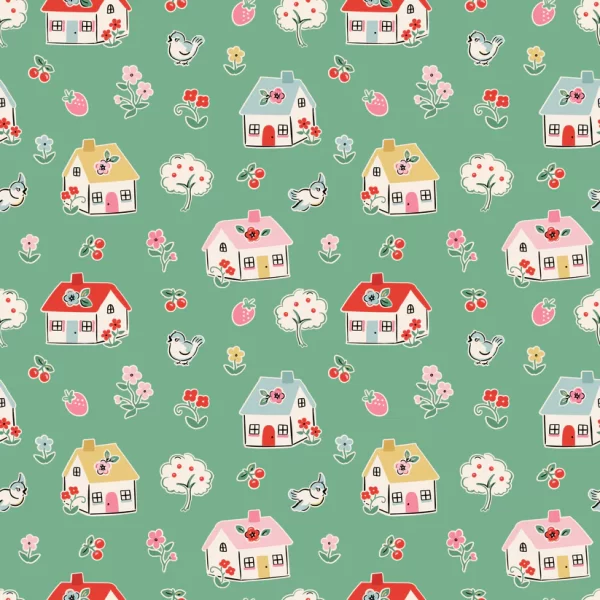 HOME SWEET HOME fabric by Elea Lutz for Poppie Cotton