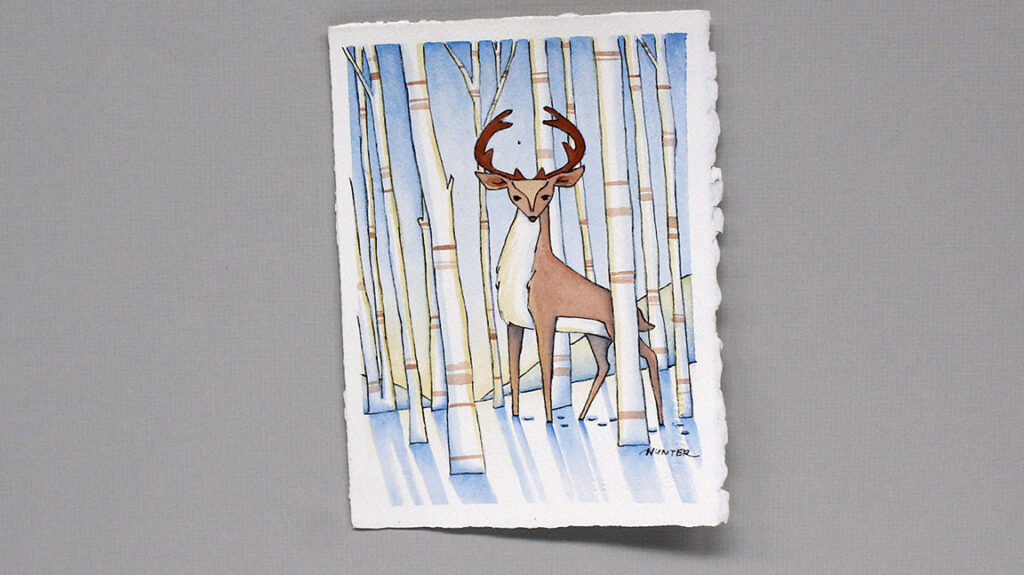Watercolor Class: Deer