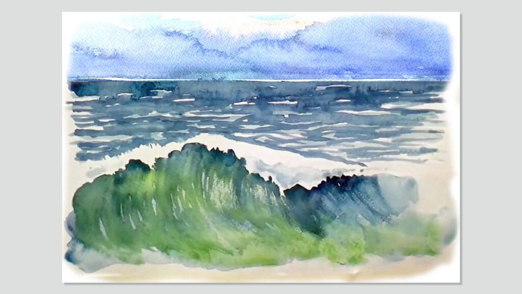 Watercolor Painting Class: The Sea