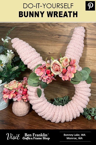 DIY Bunny Wreath - Pin it!