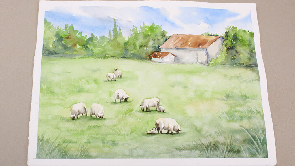 Watercolor Painting Class: Sheep