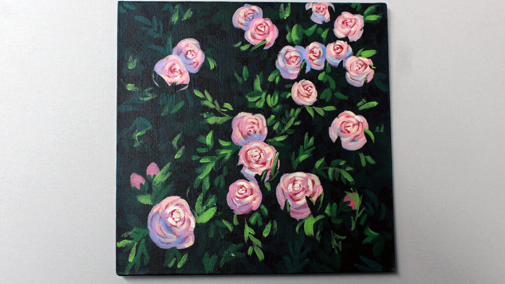 Acrylic Painting Class: Roses