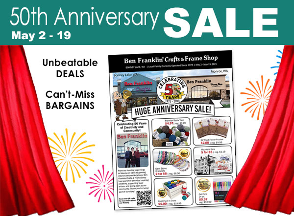 Huge Sale at Ben Franklin Crafts