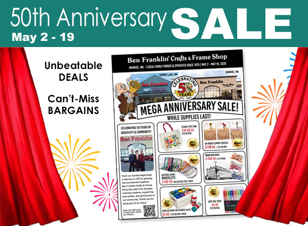 Huge Sale at Ben Franklin Crafts