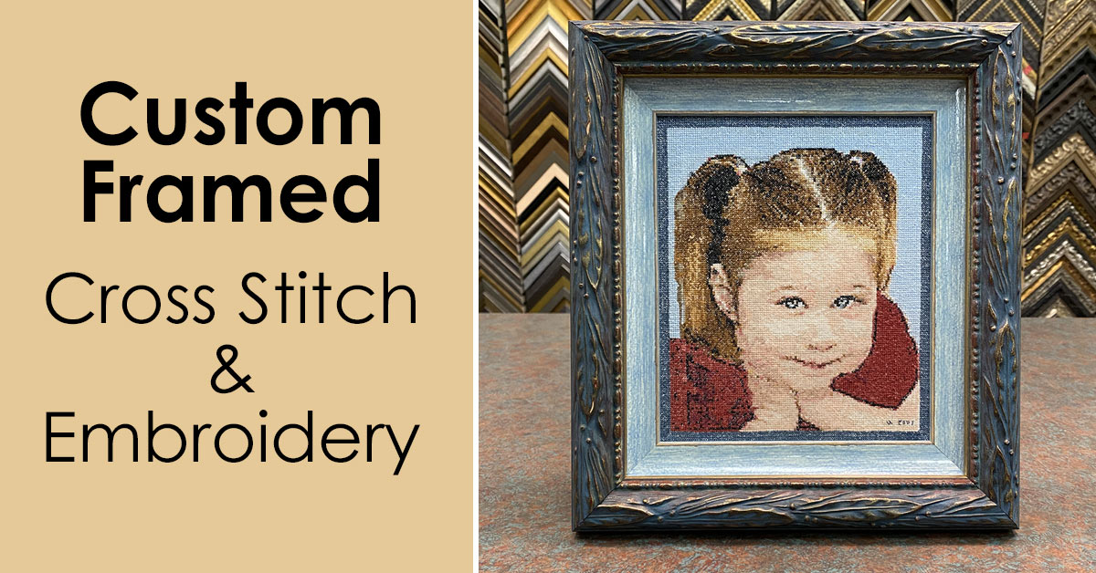 Custom Framed Cross Stitch & Embroidery Projects