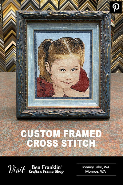 Custom Framed Cross Stitch & Embroidery Projects