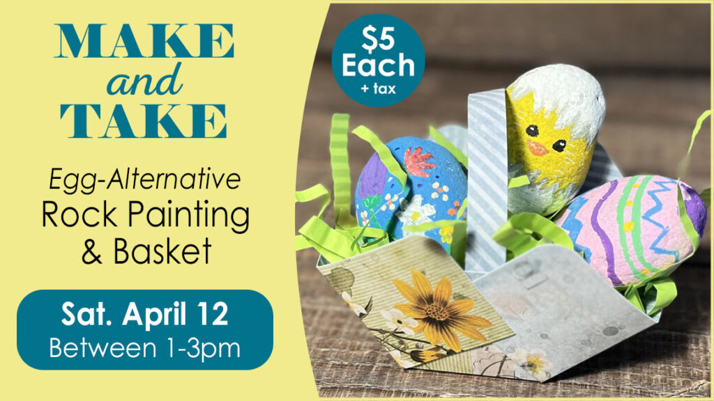 Make & Take: Egg-Alternative Rock Painting (Easter craft)
