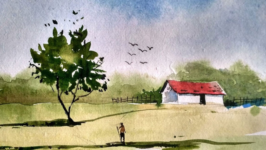Watercolor Painting Landscape - class